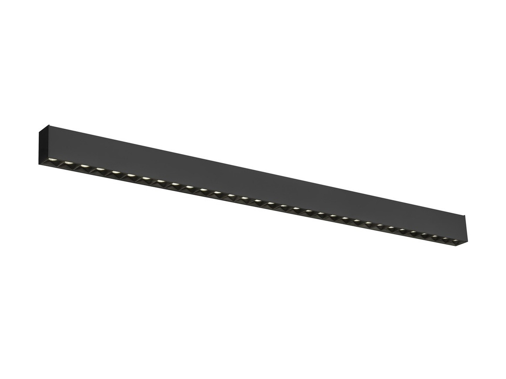 Czarna oprawa sufitowa Glenos Pro 129 cm LED, 4000 K