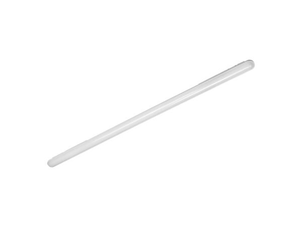 Szara oprawa hermetyczna LED 150 cm 48 W packshot na białym tle