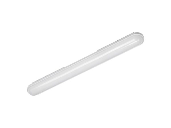 Oprawa hermetyczna LED szara 60 cm, pełny widok na białym tle