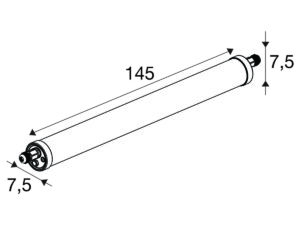 Miniaturka 1 - Oprawa hermetyczna LED Tubular P 145 cm biała – zdjęcie 2