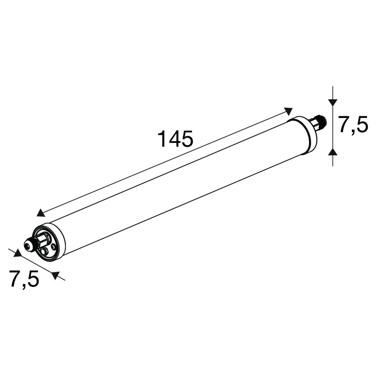 Oprawa hermetyczna LED Tubular P 145 cm biała – zdjęcie 2