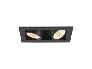 Miniaturka 4 - Oprawa Kadux czarna LED – front i dwa ruchome reflektory