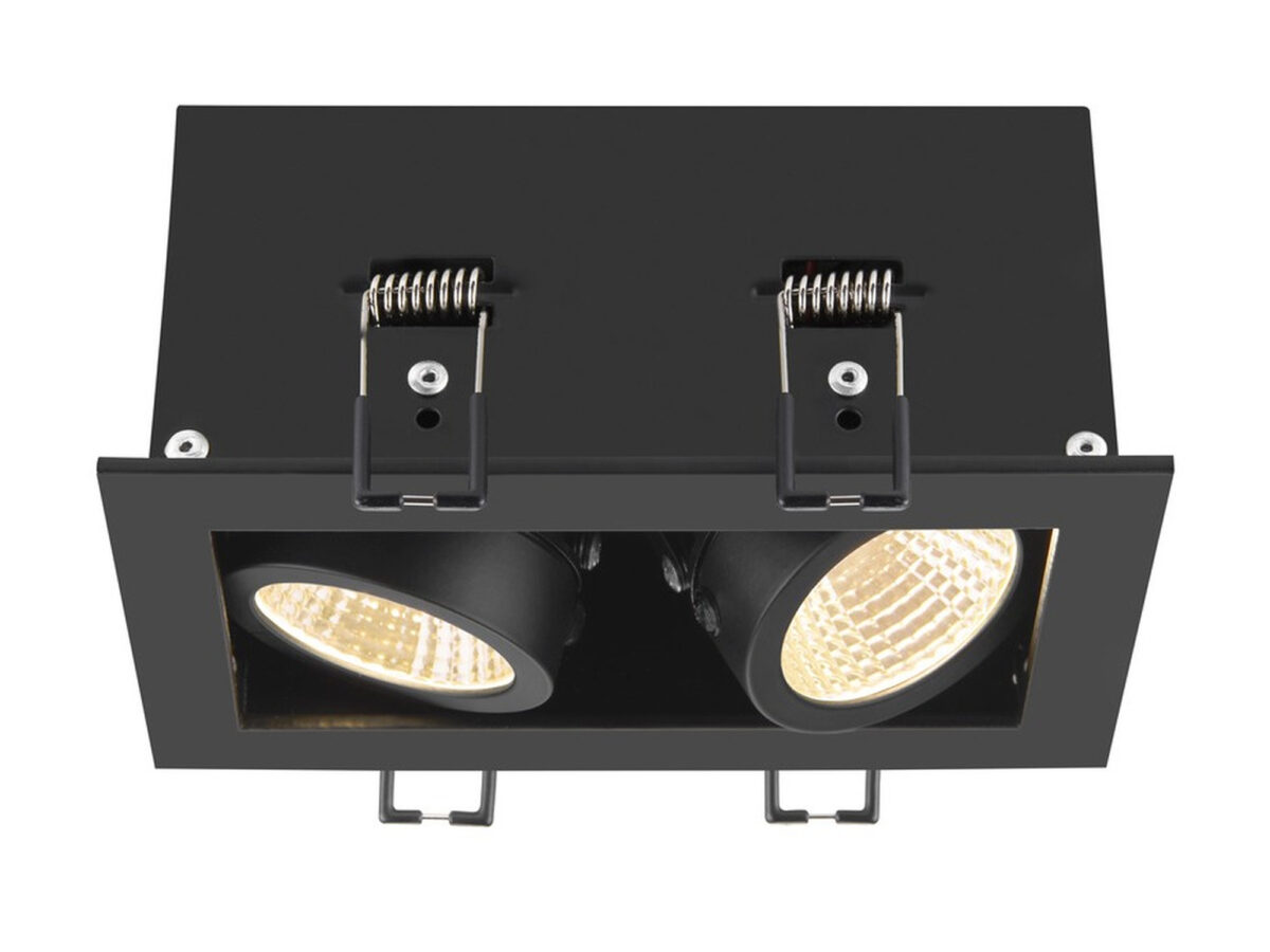Podwójna oprawa wpuszczana Kadux LED 14 W 15 cm