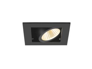 Miniaturka 2 - Kadux Single czarna – zbliżenie regulowanego modułu LED w ramce