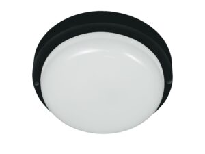 Miniaturka 6 - Czarna oprawa kanałowa okrągła LED 8 W na białym tle
