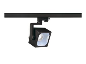 Miniaturka 3 - Czarna oprawa szynowa LED o barwie 4000 K – widok z przodu