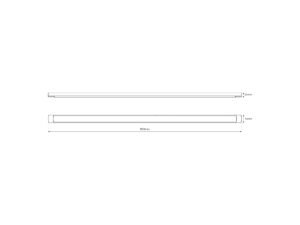 Miniaturka 5 - Rysunek techniczny oprawy liniowej LED 150 cm