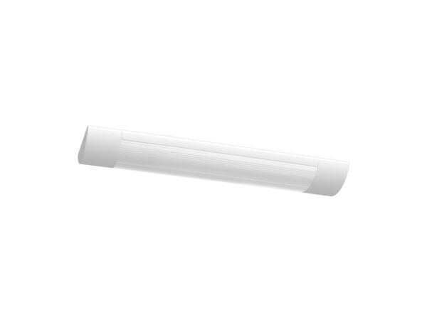 Oprawa liniowa LED biała 30 cm 9 W na białym tle