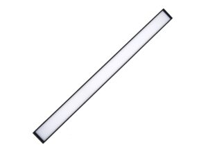 Miniaturka 5 - Czarna liniowa oprawa LED 14 W do szyny magnetycznej, widok z przodu