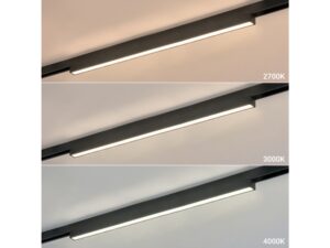 Miniaturka 2 - Porównanie barw LED 2700 K 3000 K i 4000 K w liniowej oprawie magnetycznej