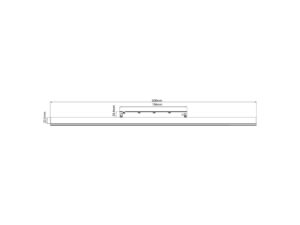 Miniaturka 5 - Schemat liniowej oprawy szynowej 20 W o długości 600 mm