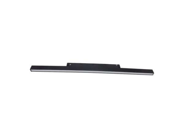 Czarna oprawa magnetyczna liniowa LED 20 W 60 cm, packshot na białym tle