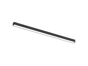 Miniaturka 12 - Czarna oprawa magnetyczna liniowa LED 20 W 61 cm na białym tle