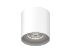 Miniaturka 1 - Biała cylindryczna oprawa LED do szyny magnetycznej, cała bryła na białym tle