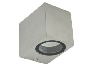 Miniaturka 5 - Kinkiet zewnętrzny MINI 5001 BR – szczotkowane aluminium, widok z przodu