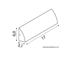 Miniaturka 2 - Rysunek techniczny oprawy MUR ALU MUA-170 – wymiary