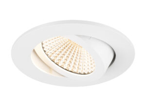 Miniaturka 2 - Oprawa wpuszczana New Tria 68 LED, biała obudowa i wiązka 60 stopni