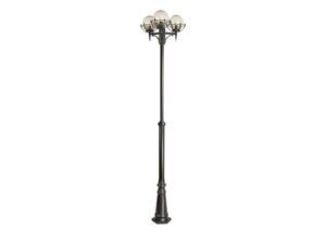 Miniaturka 5 - Lampa parkowa KULE Z KOSZYKIEM 200 OGMWN 3 KPO, widok z przodu