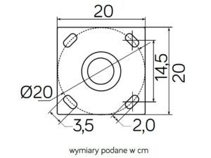 Miniaturka 1 - Oprawa parkowa MARS MLS-LB-22A – detal głowicy lampy