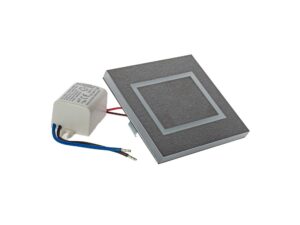 Miniaturka 2 - Srebrna oprawa schodowa LED z widocznym modułem zasilania