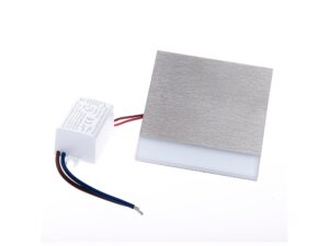 Miniaturka 3 - Srebrna oprawa schodowa LED z osobnym modułem zasilającym
