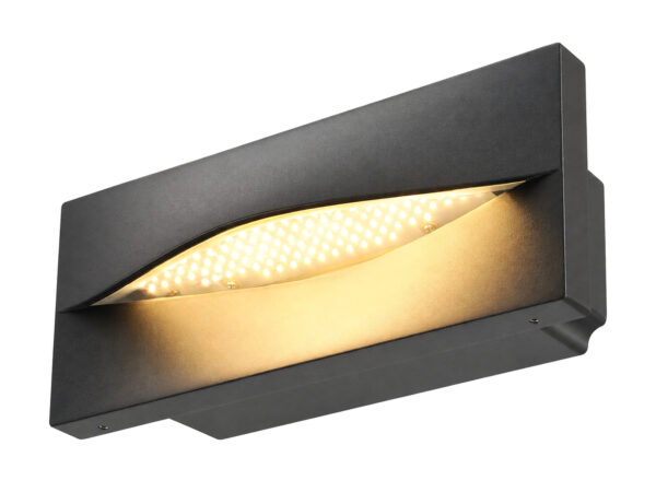 Oprawa schodowa Adi 30 cm antracyt – podłużny front z LED