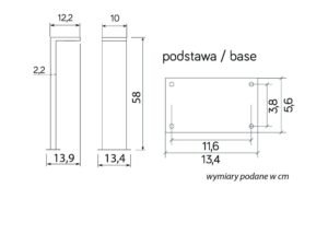 Miniaturka 4 - Rysunek wymiarowy oprawy KARO KR-580