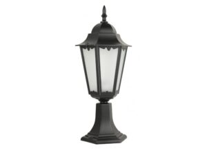 Miniaturka 9 - Oprawa stojąca RETRO CLASSIC II K 4011/1 H – czarna lampa ogrodowa z widocznym kloszem