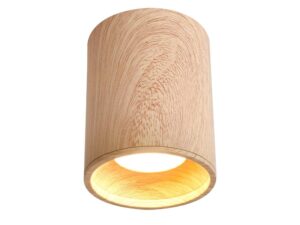 Miniaturka 3 - Oprawa sufitowa walcowa GU10 aluminiowa w kolorze jasnego drewna