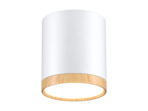 Miniaturka 3 - Oprawa sufitowa LED 5 W biała z obrzeżem w dekorze drewna