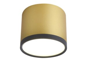 Miniaturka 2 - Oprawa sufitowa LED 9 W czarna ze złotym matowym detalem