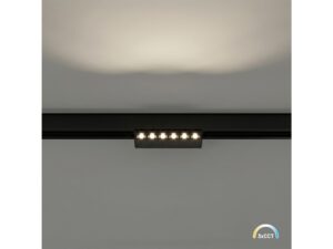 Miniaturka 2 - Oprawa liniowa LED 6 W na szynie sufitowej ze świecącymi soczewkami