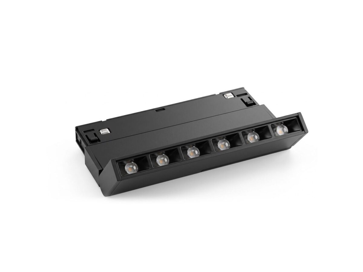 Oprawa szynowa liniowa LED 6 W CCT 10 cm czarna 48 V