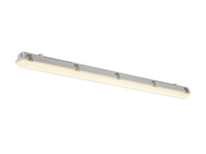 Miniaturka 5 - Szara liniowa oprawa Waterproof V DALI 1200 LED IP66 na białym tle