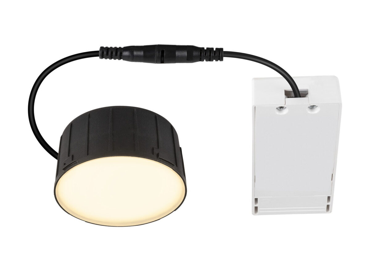 Oprawa sufitowa wpuszczana Downlight V 100 LED 6 W Ø 7,5 cm czarna