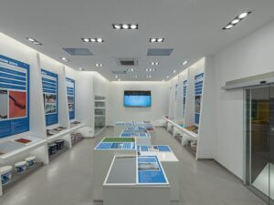 Miniaturka 6 - Kadux 2 biała oprawa wpuszczana w zabudowie sufitowej