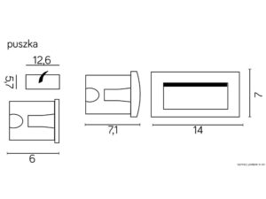 Miniaturka 5 - Oprawa wpuszczana MUR-LED M2031 – rysunek wymiarowy