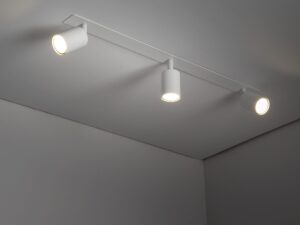Miniaturka 3 - Biała oprawa wpuszczana Nex z trzema reflektorami GU10 w aranżacji