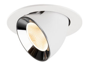 Miniaturka 5 - Oprawa wpuszczana Numinos Gimble L LED, biała z chromem