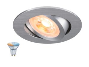 Miniaturka 2 - Okrągła oprawa New Tria 68 Smart Set Zigbee w kolorze aluminium