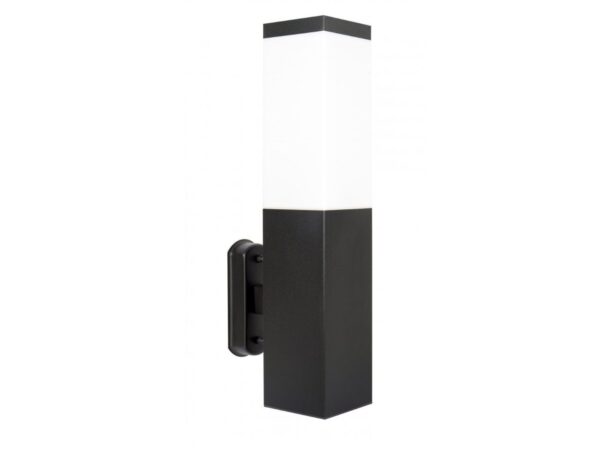 Oprawa INOX KWADRATOWA BLACK SS802-A BL z przodu