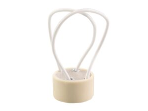 Miniaturka 1 - Oprawka GU10 ceramiczna – tył korpusu i dwa przewody