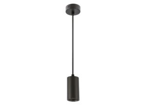 Miniaturka 13 - Lampa wisząca Oretia czarna cylinder klosza 10 cm GU10