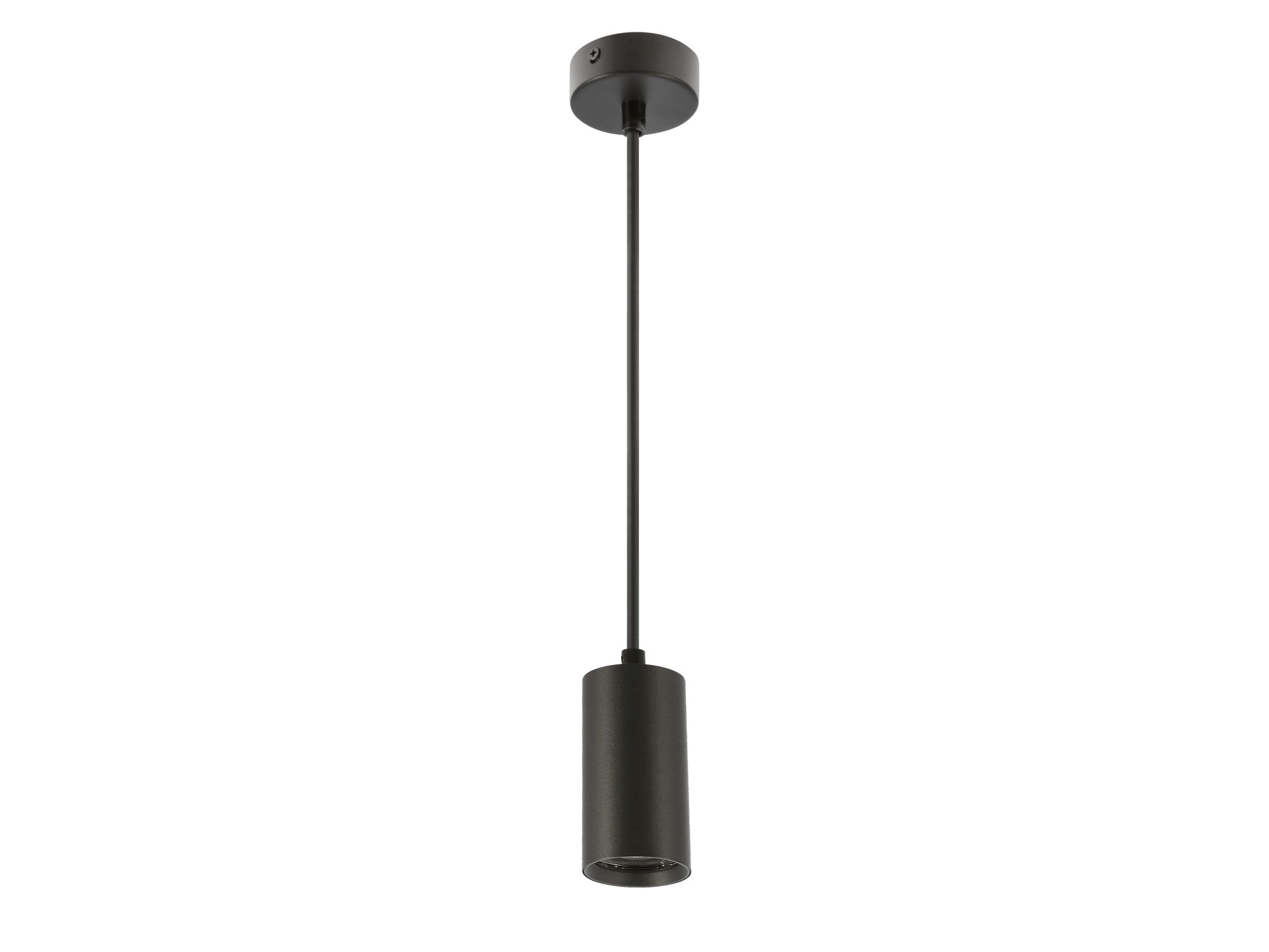 Oretia czarna lampa wisząca z krótkim kloszem 10 cm