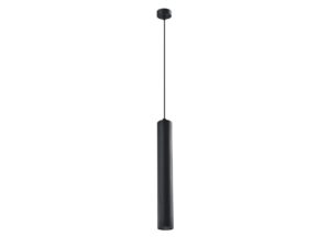 Miniaturka 3 - Czarna lampa wisząca Oretia cylinder 40 cm GU10