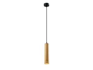 Miniaturka 2 - Lampa wisząca Oretia wzór drewna cylinder 25 cm