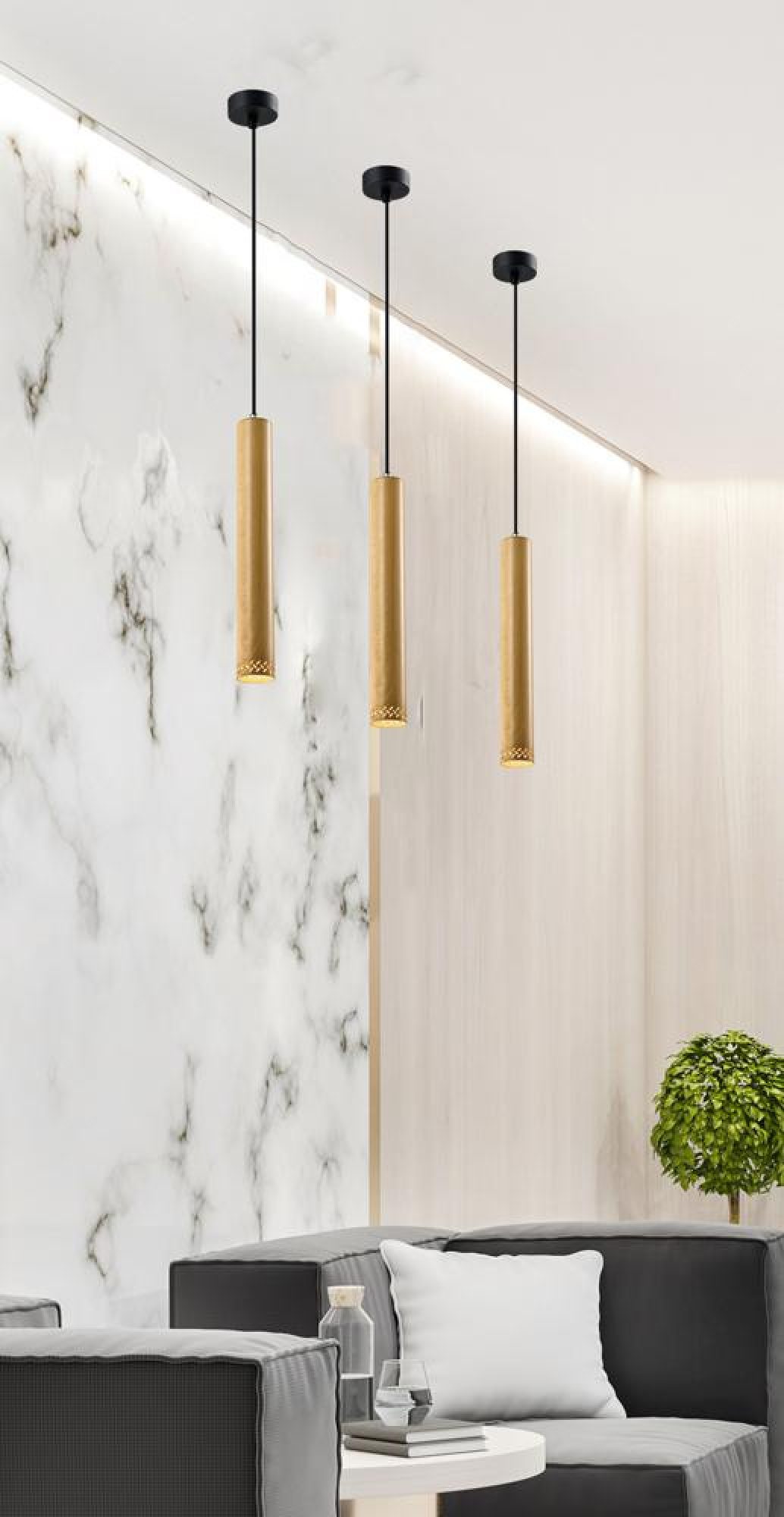 Detal lampy Oretia 40 cm wzór drewna z ażurowym wykończeniem przy dolnej krawędzi