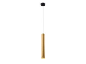 Miniaturka 4 - Lampa wisząca Oretia klosz 40 cm we wzorze drewna