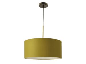 Miniaturka 1 - Lampa wisząca Orotela z limonkowym abażurem na czarnym przewodzie