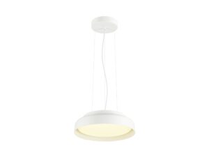 Miniaturka 3 - Lampa wisząca LED Ovana 44 biała – kompletna oprawa na białym tle